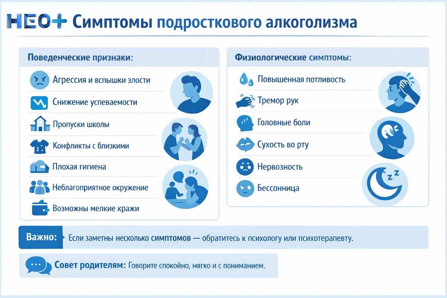 Симптомы подросткового алкоголизма: что важно знать